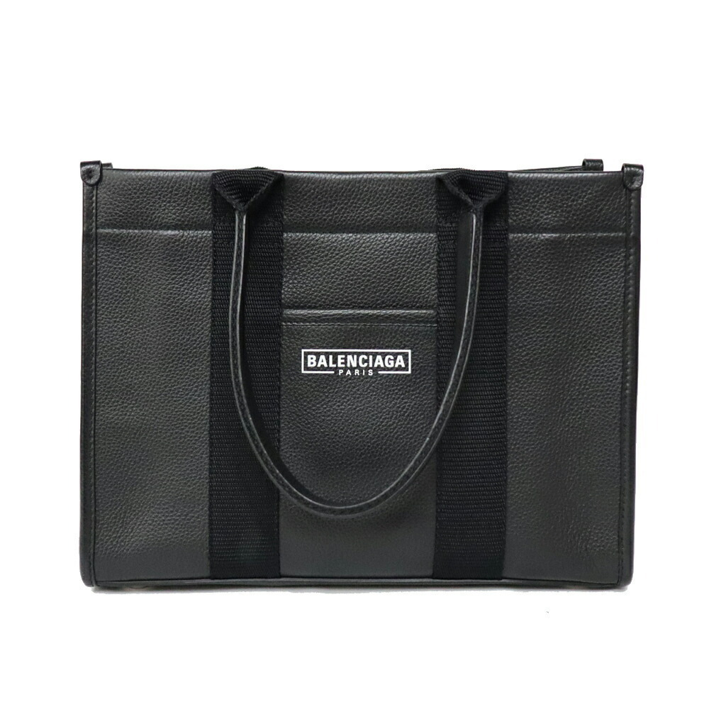 Balenciaga Tote Bag Leather Black - Picture 1 of 6